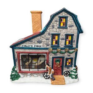 Vintage Trim A Home Finley's Forge Ceramic Christmas Village Building